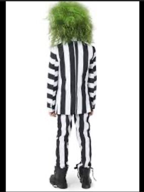 Rubie's Black & White Striped Kids Beetle Juice Costume